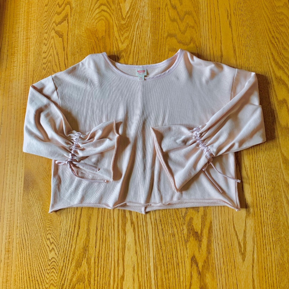 "Mossimo Supply Co." top, bell sleeves w/ties, M, like new